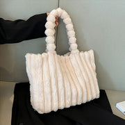 Elegante Plüsch-Umhängetasche für Damen