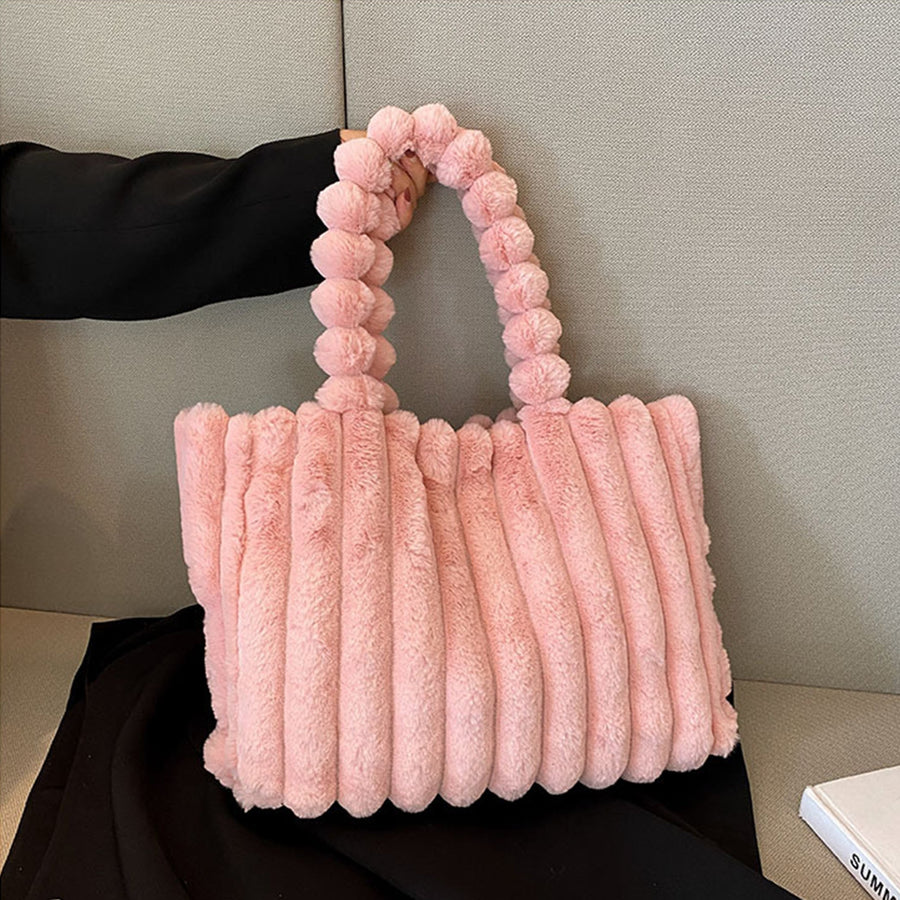 Elegante Plüsch-Umhängetasche für Damen
