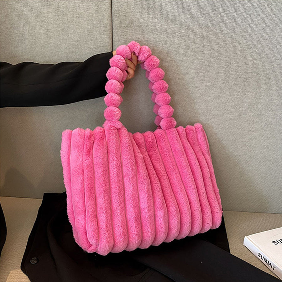 Elegante Plüsch-Umhängetasche für Damen
