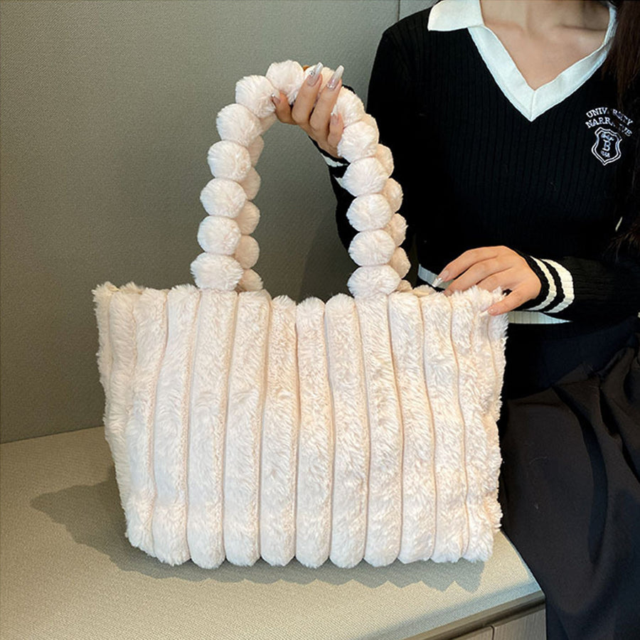 Elegante Plüsch-Umhängetasche für Damen