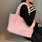 Elegante Plüsch-Umhängetasche für Damen