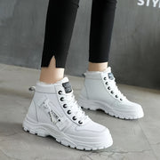 Winterschuhe Damen Stiefel | High-Top mit Lace-Up und Profilsohle