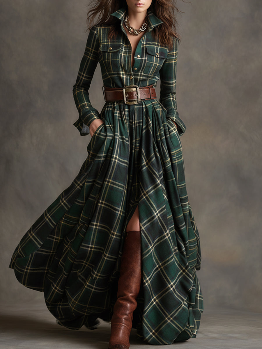 Hadasa – Maxikleid Mit Taillengürtel