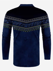 Tamas – Lässiges Vintage Polo Hemd Mit 3D-Druck