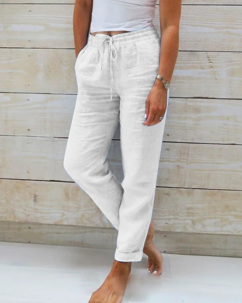 AURELIA - WEITE LEINENHOSE