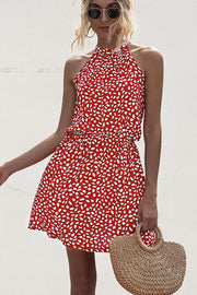 Elegantes Neckholderkleid mit Polka Dot-Print für dich
