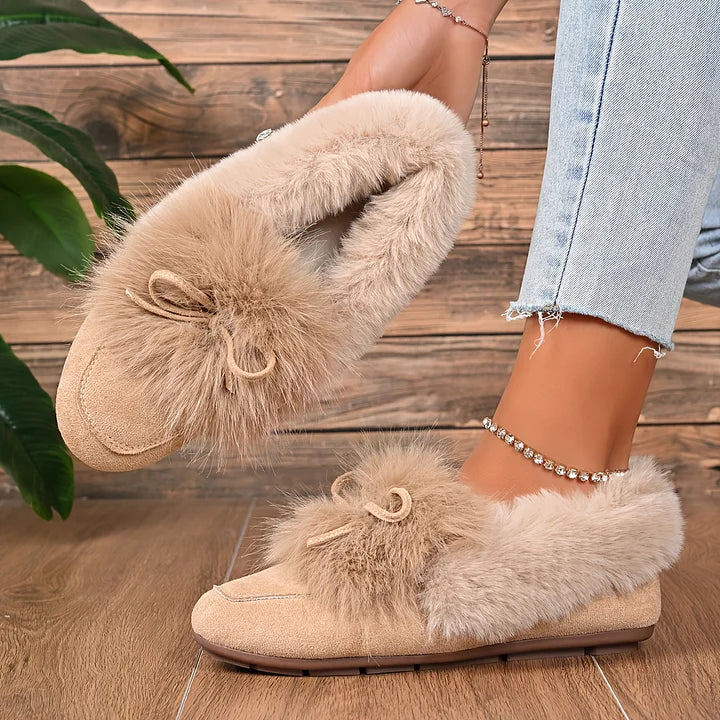 Kesmina – Gemütliche Rutschfeste Schuhe Aus Kunstfell