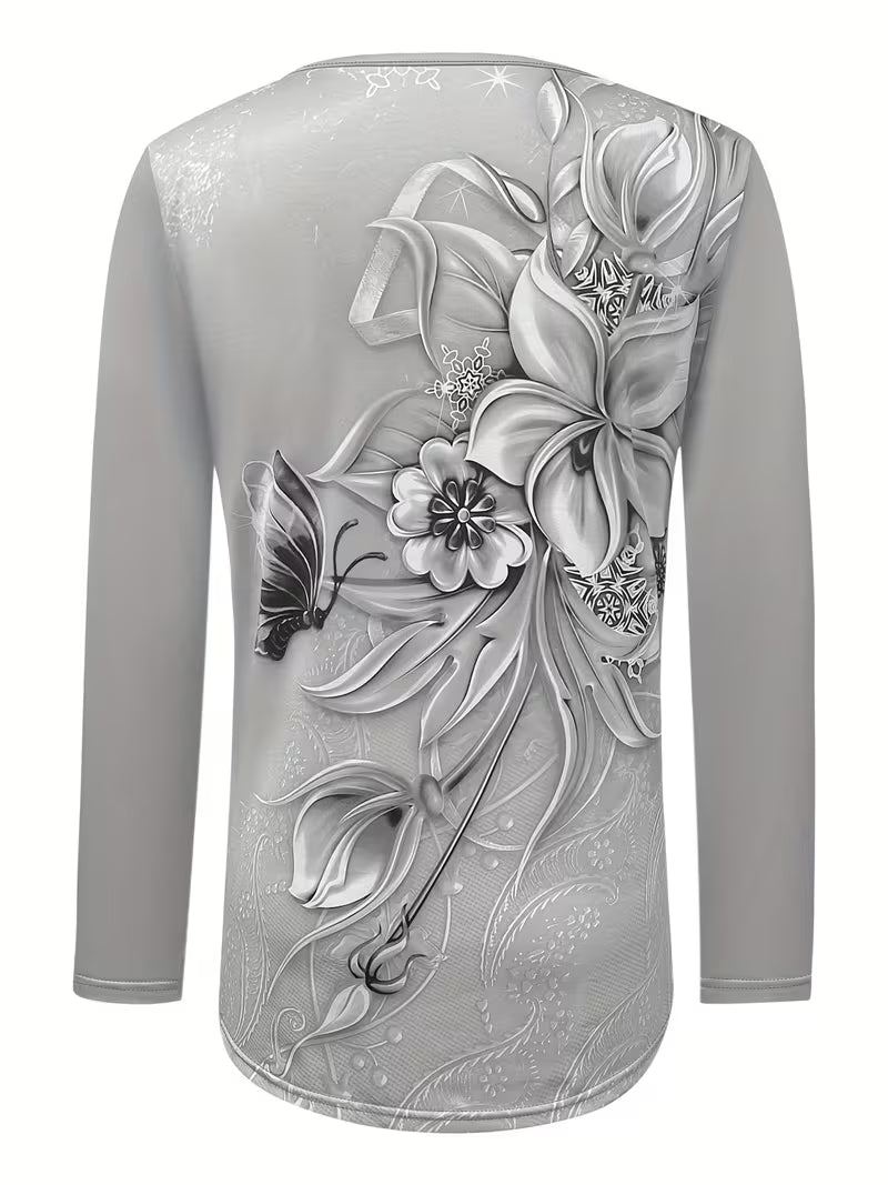 Ljiljana – Modisches Oberteil Mit Blumenmuster