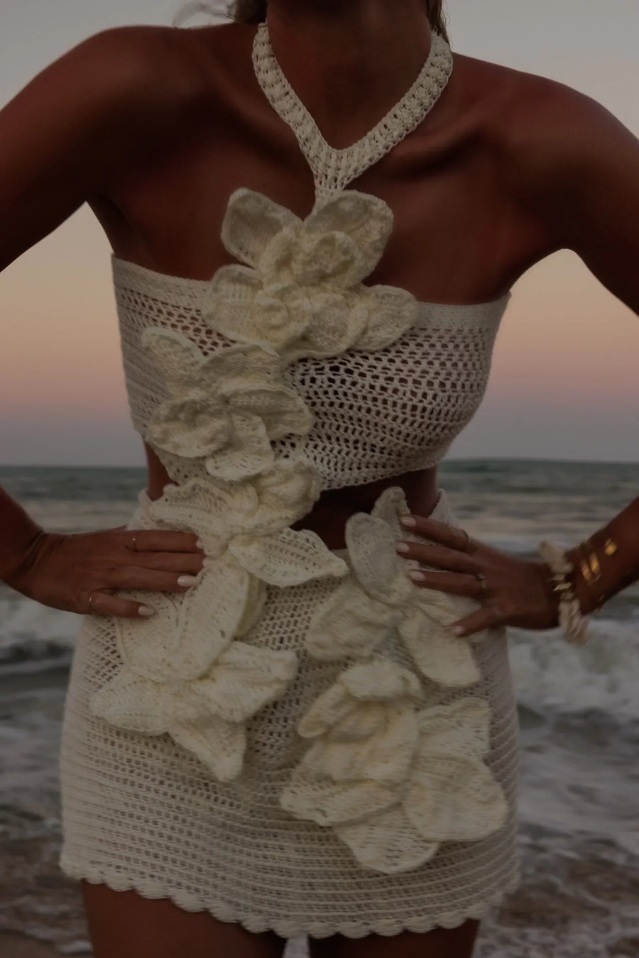 Weiches | Blumenkleid mit filigranem Blumenmuster für Frauen für dich
