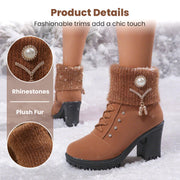 Crissa™ – Damenstiefel mit Dicken Absätzen