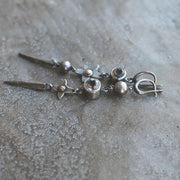 Ohrring Strass-Stern-Anhänger