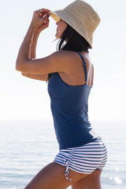 Heidi-Mode | Bauchkontrolle Drawstring Short Tankini Set