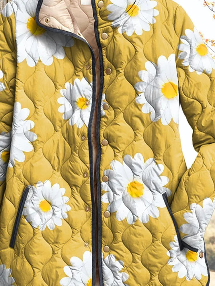 Charmante Daisy-Muster Damenjacke