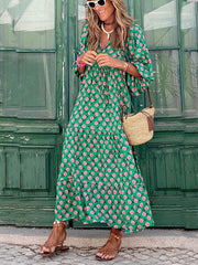 Paisley | Bohemian Breeze V-Neck Maxi Dress