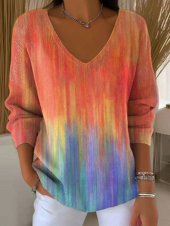 Johanna® | Stylischer Strickpullover mit V-Ausschnitt 15