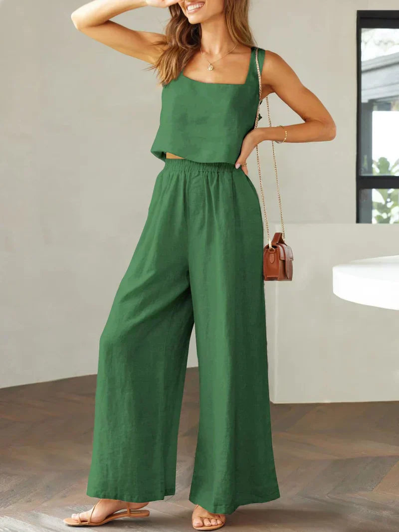 Isabella | Damen Set aus Top und Hose für stilvolle Outfits