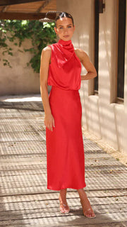 Lanna - Glänzendes Maxileid | Elegantes Abendkleid | Schick