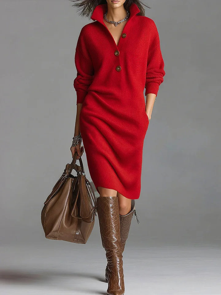 Janice™ - Elegante Strickkleid