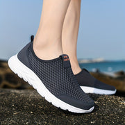 Herren Mesh-Slip-On-Sneaker mit Dicker Sohle