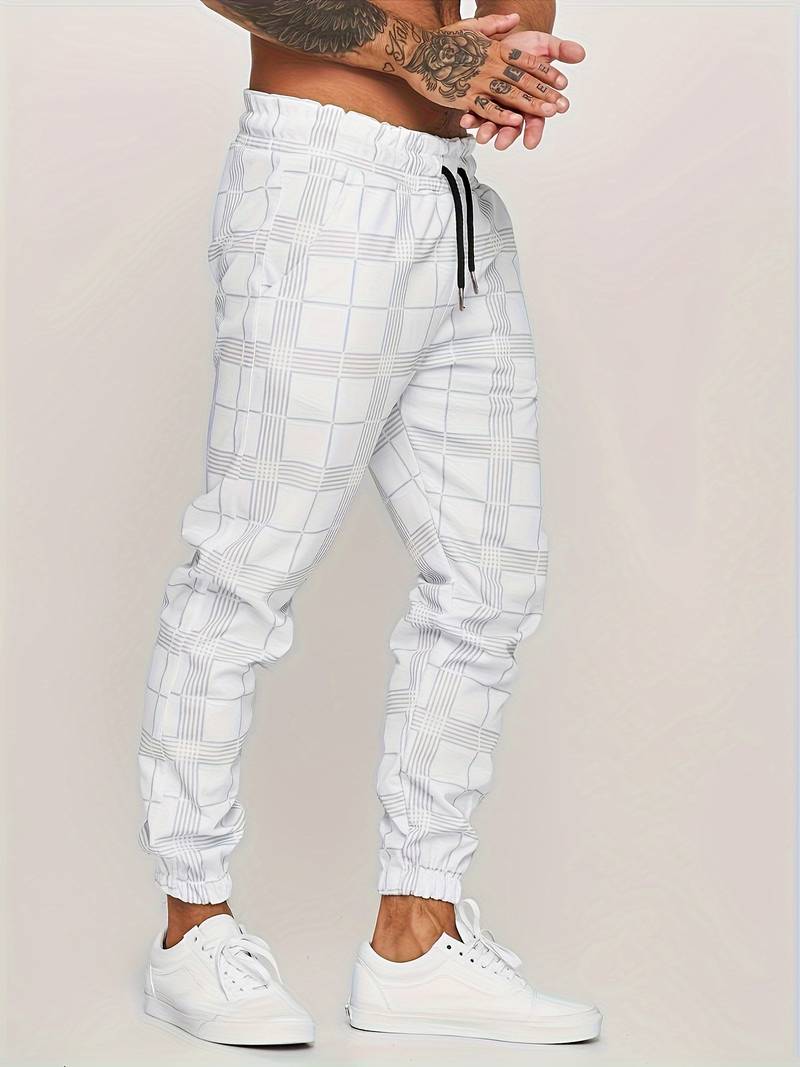 Hose Herren | Jogginghose Mit Karomuster