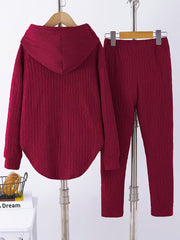 Berenika – Lässiges Kapuzen Top And Leggings