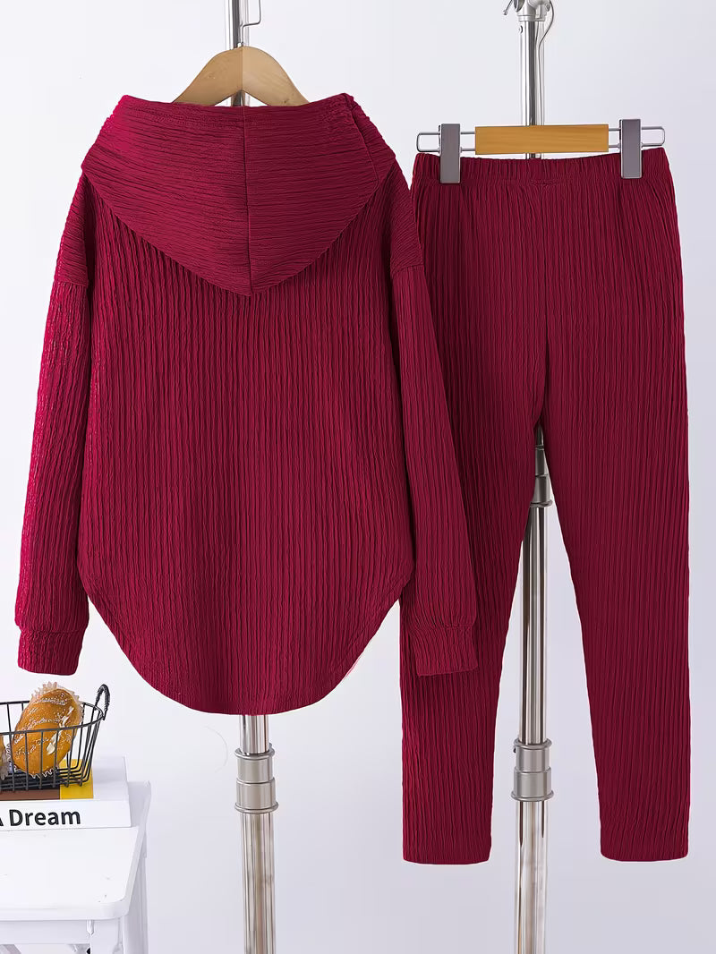 Berenika – Lässiges Kapuzen Top And Leggings