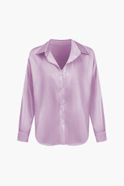 Florentine | Elegante Langarm-Bluse aus seidigem Satin