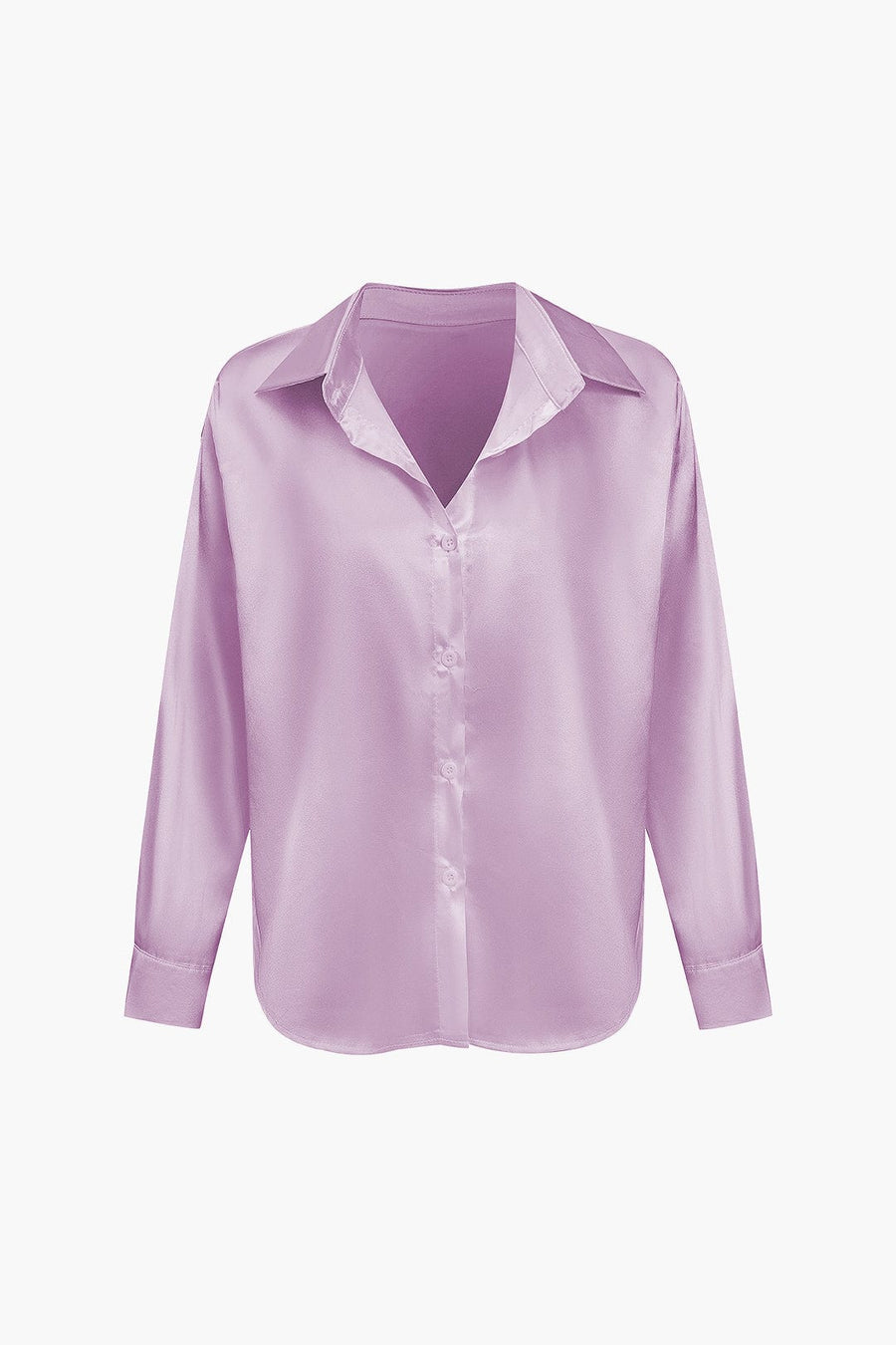 Florentine | Elegante Langarm-Bluse aus seidigem Satin