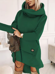 Elegantes | Kleid mit Kapuze für Frauen im Casual Sti für dich