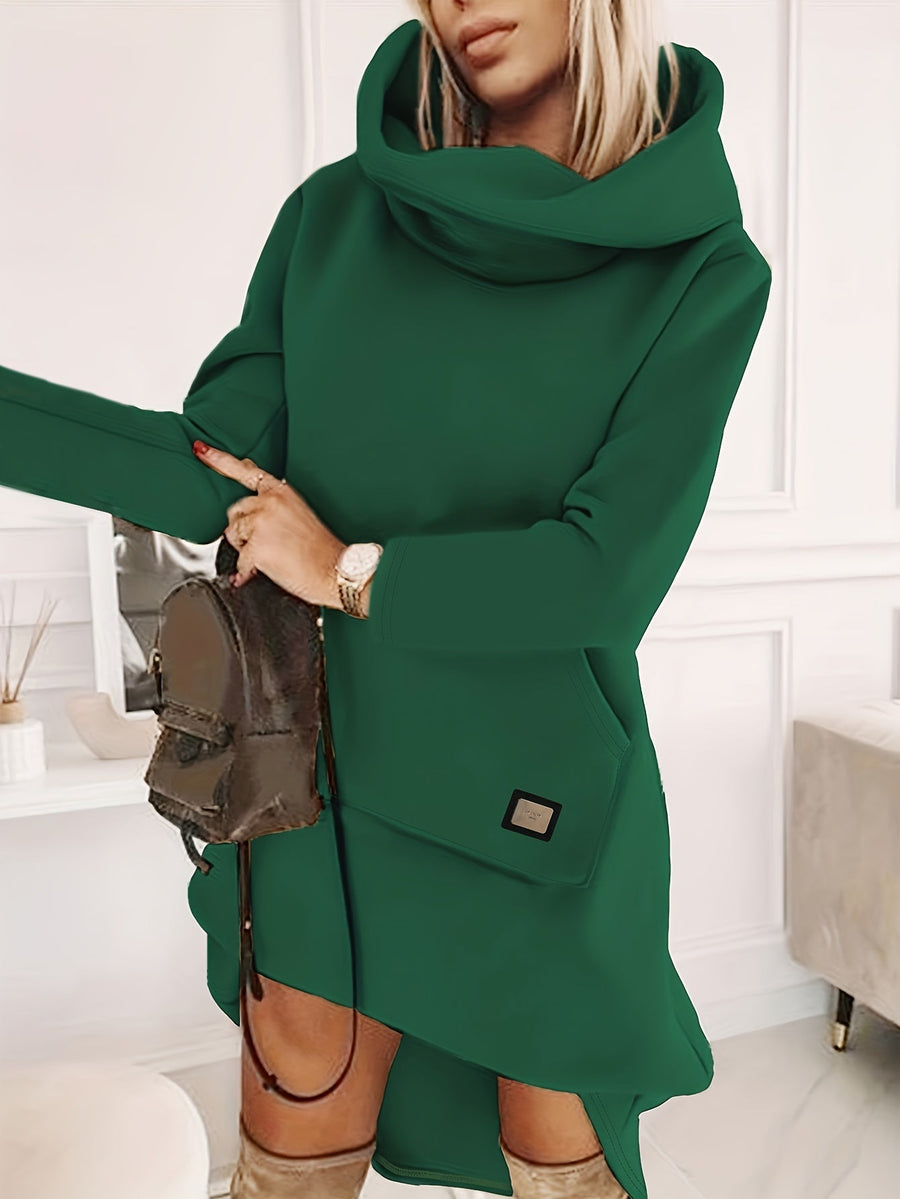 Elegantes | Kleid mit Kapuze für Frauen im Casual Sti für dich