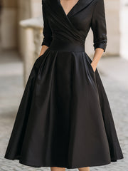 Lea™ | Elegantes Midikleid mit Dezentem Glanz