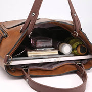 Damen Handgefertigte Vintage Leder Umhängetasche in Stilvollen Farben