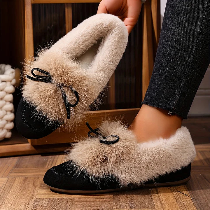 Kesmina – Gemütliche Rutschfeste Schuhe Aus Kunstfell