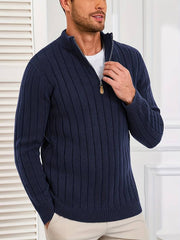 Yedidya - Lässiger Langarm Strick Pullover