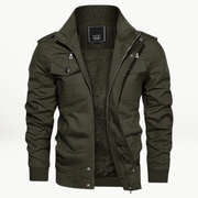Lässige Winterjacke Mit Taschen Für Herren | Reißverschluss