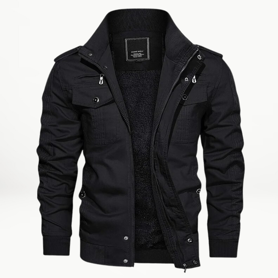 Lässige Winterjacke Mit Taschen Für Herren | Reißverschluss