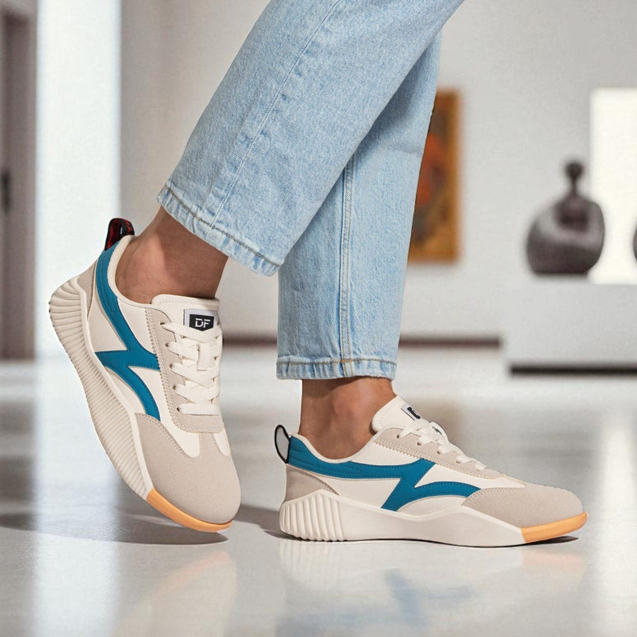 Orthopädische Schnür-Sneaker für Damen | Fußgewölbestütze