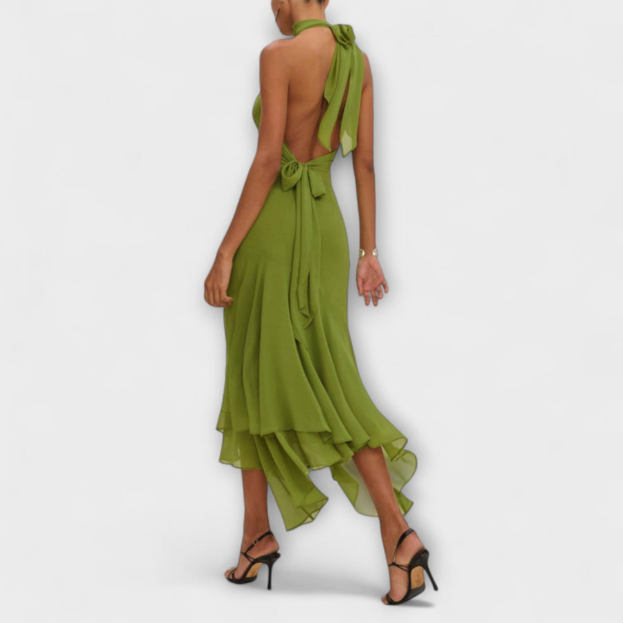 Elodie - Elegantes asymmetrisches Maxikleid