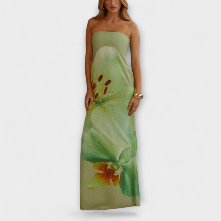 Zephyra - Elegantes Off-Shoulder Maxi-Kleid