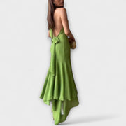 Elodie - Elegantes asymmetrisches Maxikleid