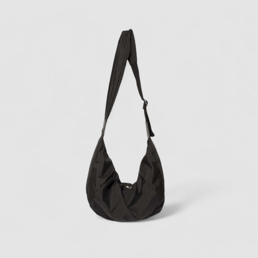 Puffer Schultertasche Damen – Vegane Leder Hobo Bag mit Reißverschluss