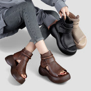 Eden | Vintage-Plateausandalen