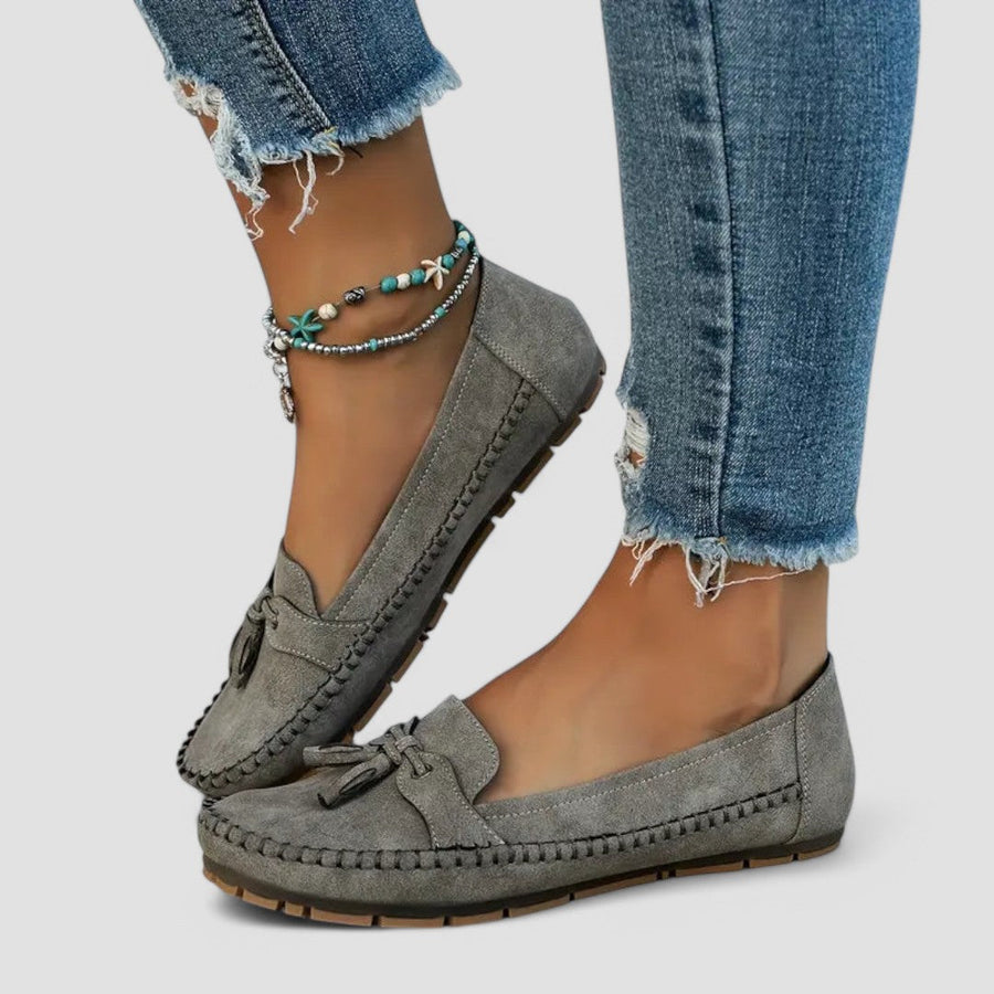 Charlotte | Bequeme Mokassins mit Schleife