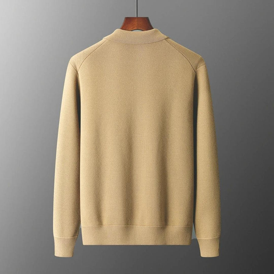 Lässige Strickjacke Mit Reverskragen Für Herren | Winter