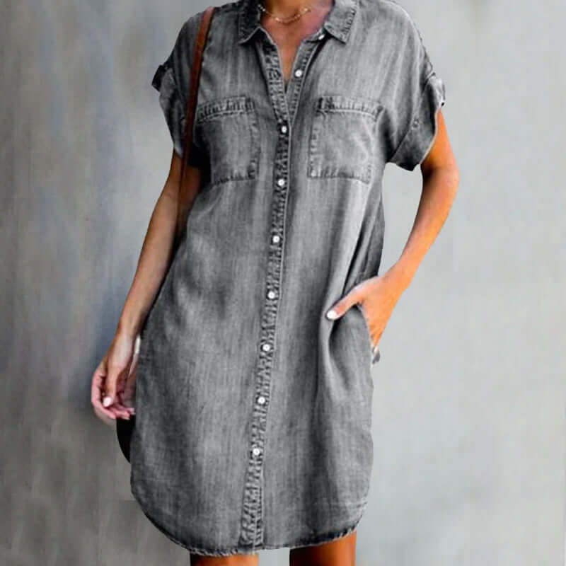 AUGUSTA - HEMDKLEID MIT KURZEN ÄRMELN