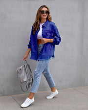 Moderne Damen Jeansjacke - Farbige Denim Outdoor-Jacke für jeden Anlass