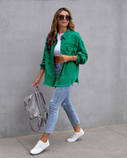 Moderne Damen Jeansjacke - Farbige Denim Outdoor-Jacke für jeden Anlass