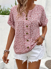 Doris | Damen Schicke Bluse mit Floralem Sommerprint