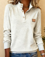 Laura | Modischer Damen Pullover elegant & Polokragen