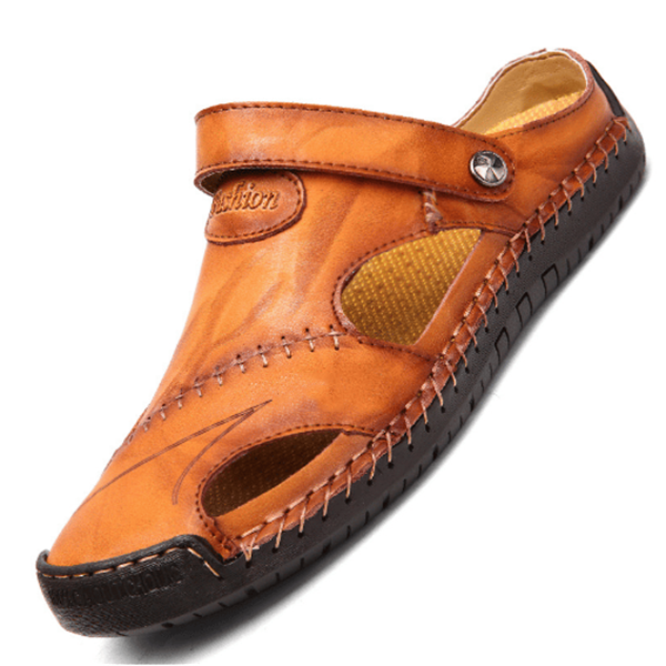 Herrensandalen aus weichem Leder